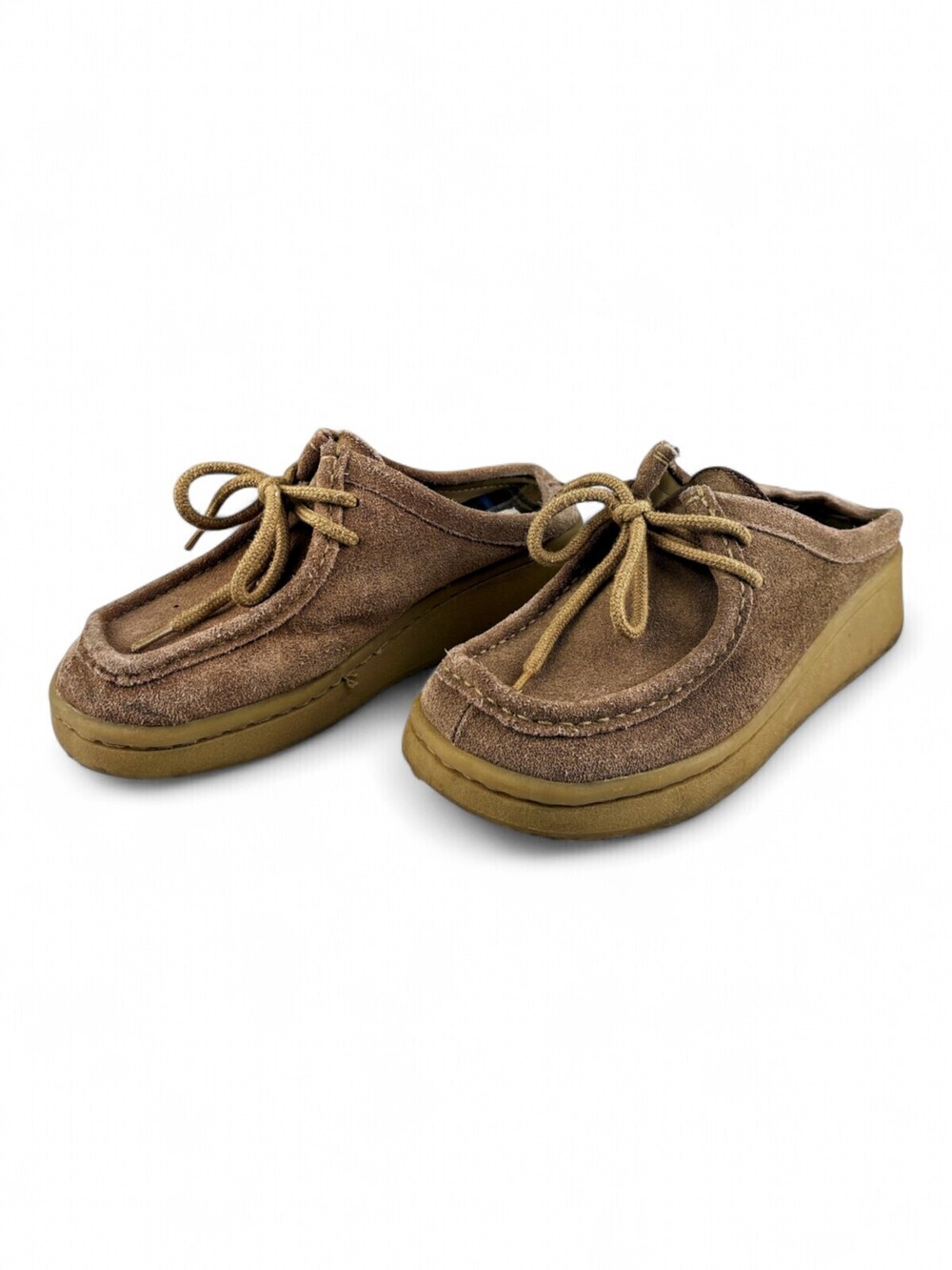 Nomad Women's Suede Moccasin Clog Shoes Size 6 Brown